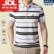 Biyinlefen Summer New Men Casual контрастная полосатая полосатая лацкальная лацкальная рубашка с короткими рукавами.