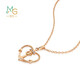 Chow Sang Sang Riding the Wind and Waves Diamond Pendant Love Secret 18K Gold Heart Anchor Pendant 92432P Pricing