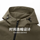 Dances with Wolves Light Outdoor Velvet Hooded Jacket Men's 2025 Autumn New Commuting Casual Youth Warm Jacket 1043 Khaki 701 L (175)