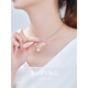 XUPING Xuping jewelry alloy imitation mother-of-pearl butterfly necklace girls gift Chinese Valentine's Day gift T001164139 gentle butterfly beads