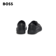 Hugo Boss BOSS New Year's Gift Men's 25th Winter New Embossed Logo Leather Sneakers 005-Black 42