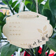 Yong Huan 10 pieces of custom-made wooden hanging tags for school Arbor Day tags, tree adoption tags, plant tags, name cards, blank boards, 10 pieces, note numbers