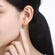 Saturday Blessing Simple Pure Gold 999 Gold Earrings Girls Birthday Gift Price AA090923 One Pair Approximately 1.21g
