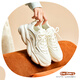 ANTA Meow Meow Shoes丨Guan Xiaotong's same style dad shoes women's shoes autumn and winter leather thick sole increased sports and leisure white shoes