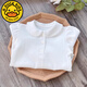G.duck children's clothing girls white shirt pure cotton boys simple POLO long-sleeved school uniform white shirt children's lapel bottoming shirt white boys POLO collar long sleeves 120 cm recommended height 110-120cm5-6 years old