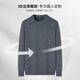 Shanshan Heavy Thick Autumn and Winter Men's Sheep Wool Long Sleeve Casual Daily Half Turtle Neck Morandi Warm Sweater