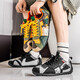 
Guirenniao Sports [Brand Code Off] Buy one get one get one men's shoes for summer mesh breathable youth sports and casual bean shoes for men 9908 black [Buy one pair alone] 41