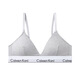 CK Underwear Women's Small Breast Push Up Comfortable Wireless Bra Set Pure 1 Cotton Girls Sexy Seamless CALVINKLEINI-365 Gray V-shaped Bra + Panties Set XL (110-125Jin Jin is equal to 0.5 kg) 85/38ABC