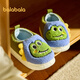 Balabala children's shoes children's cotton slippers boys and girls velvet home shoes winter bags and shoes for outer wear blue-green tone 00384 28 (inside length 18cm recommended foot length 17cm)