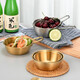 304 stainless steel Korean rice wine bowl, rice bowl, rice wine bowl with handle, special hot and cold wine bowl for restaurants, cooking bowl 304 rice wine bowl - with single handle - gold 12CM