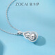 Zokai platinum pendant PT950 gourd Fulu national style versatile birthday gift about 2.61g D12366