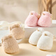 Kaninchen Dawen Neugeborenes Baby Baumwollschuhe 0-1 Jahre alte Herbst- und Winterweiche Sohle Pelzschuhe 6-12 Monate Baby warme Fußhülle vor den Stufen doppelseitig tragbar (beige) 1 Paar Einen Größe empfohlen 0-12 Monate (12 cm lang)