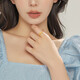 Zhou Shengsheng Gold Ring, Full Gold Love Secret Crown Ring for Women, Birthday Gift 90227R, Priced at 3.15g
