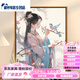 Zhuohua Style chinois Ancient Girl Digital Painting DIY Nouveau style chinois peinture peinte à la main remplit couleur acrylique peinture décorative peinture sj16854 50 * 65 cm Cadre photo (couleur en option) + pigment de pinceau