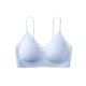 有棵树【2件起购】女士内衣女背心款软支撑薄款无钢圈收副乳透气文胸 浅海蓝 M