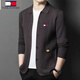 Tommy Hee Kelly 2024 NOUVELLE VACHEMENT DE LA LOCE À LONGE À LONGE À LONGE AUTOMME MEN AUTOMNE ET SULAT DE CASSOIRE D'HIVER Black 180 [Recommandé 150-165 Jin [Jin est égal à 0,5 kg]]]