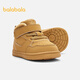 Balabala children's shoes children's sneakers for boys and girls toddler shoes 2025 autumn and winter high-top shoes plus velvet anti-slip 209425144209