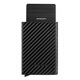 Qimo KEMY anti-theft brush pop-up card box shielded RFID ultra-thin card bag wallet metal wallet card cover carbon fiber pattern black