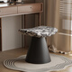 Yete Rotating Makeup Stool Mid-Autumn Style New Style Girls Home Dressing Stool High-end Bedroom Small Makeup Chair Premium Black Rotatable/Fellow Cushion/Black Iron Base