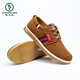 Woodpecker spring and autumn beef tendon sole old Beijing cloth shoes men's breathable non-slip wear-resistant work shoes casual shoes canvas shoes daddy shoes 878 blue 39