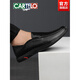 Katile Crocodile Crocodile Leather Shoes Men's Slippers Lazy Business Men's Shoes Summer Breathable Genuine Leather Soft Sole Comfortable Work Black-Four Seasons-16782 40_Standard Leather Shoe Size