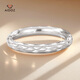 Aido diamond pt950 platinum snake pattern ring platinum new fashion super shining men and women couple ring 14# 3.2-3.4g