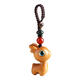 
All the way, the peaceful sandalwood deer car keychain pendant mobile phone pendant men and women couple bag accessories small gifts Rosewood deer [keychain] 35*26*18mm