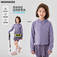 I.KARNOW Children's Sports Soft Shell Jacket 2025 Autumn New Girls' Jacket Thin Sun Protection Training Wear Cycling Top Autumn 10153 Purple 110
