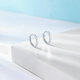 Saturday Fu PT950 platinum simple earrings platinum earrings for women B0911409 about 1.99g one pair