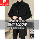Pierre Cardin mid-length double-sided woolen coat for young and middle-aged men, winter thickened removable lining duck down coat for men LY2316 black mid-length (removable lining) thick L (recommended 120-135Jin Jin equals 0.5kg)