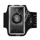 OIMG running mobile phone arm bag arm arm cover for men's sports and fitness special arm bag outdoor women's arm bag black large size (universal within 6.9 inches)