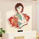 Internet celebrity barber shop wall decoration hanging painting hairdressing atmosphere layout background image poster poster beauty salon 15870 woman cherv board 10mm picture color Medium