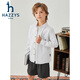 HAZZYS children's clothing boys' shirt autumn new college cotton comfortable long-sleeved top Oxford color 105