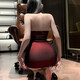 
ROSELEX one-piece tights flirting sexy lingerie cos sex fun lingerie sm sex lingerie 2025 new sexy burgundy (send stockings) + 1024 maid outfit 160(M) [Suggest weight 80-105 Jin [Jin equals 0.5 kg]]