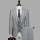 
TPZBWG high-end brand suit suit set for men 2025 new business casual groom groom dress three-piece set black and gray three-piece set M 95-105Jin [Jin equals 0.5 kg]