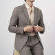 VDJ international first-line brand high-end gray suit suit men's business casual suit jacket single suit top khaki regular style-high-end gift box-suit XL (175-China-CN-height)