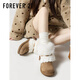FOREVER21 Bohemian Snow Boots Women's 2025 Winter New Plush Thickened Outdoor Versatile Warm and Anti-Slip Casual Cotton Shoes