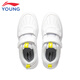 Li Ning children's shoes, children's sneakers, men's and women's white shoes, shock-absorbing casual sports shoes 35YKCU080-17