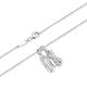 Mengjinyuan Platinum Pixiu Vajra Necklace pt950 Platinum Chain Set for Men and Women Same Style Birthday Gift 7.1g Chain Length Approximately 41.5+3cm