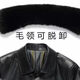 An Chuxia middle-aged and elderly long knee-length leather windbreaker men's autumn and winter warm genuine good leather men's dad winter coat warm whole body long black + fur collar thickened XL 180/recommended weight (135-150Jin Jin equals 0.5 kg)