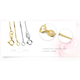 Beimeixing necklace three-color gold necklace women's rose gold platinum o-shaped clavicle chain Au750 gold box gold color 55cm