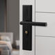 Puerta de dormitorio de Hualeji Localización de la puerta de interior de la puerta universal de madera de la puerta de madera Manija de mango manija de la mano sin modificación A13548 Cobre Carry Body Lock Corés 3 llave 35-50 mm