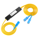 Sai fiber optical fiber splitter 1 to 2 single-mode large square head SC/UPC carrier-grade splitter one-to-two box tapered optical splitter FBT line splitter 1/2