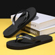 CARTELO crocodile flip-flops men's summer outdoor sports home use soft-soled beach sandals VP1520 black 42