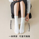Baiziyuan bear socks for women's mid-tube pure cotton odorproof spring and autumn style 2025 new popular lace embroidery girls pile socks [2 pairs] white + milky white one size [one pair can be tried on for free]