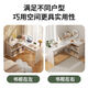 Laimeihui corner desk home study table bedroom girls dresser bookcase integrated corner computer desk office desk warm white right corner - length 120 width 70 height 74CM