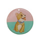 Pet Star Record Dog Card Cat Card Pet Brand Scan the QR code to locate Pet Anti-lost Identity Card Puppy Card (red)