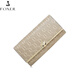 Golden Fox (Foxer) Cowide Damen Brieftasche große Kapazität Langkartentasche Geld Kicker