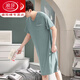 Langsha Men Camanos de una pieza Summer Summer Sail Silk Nightgown Modal de gran tamaño Long Campo suelto 844 Blue oscuro 3xl [recomendado 180-210Jin [Jin iguala 0.5 kg]]]