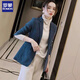 Luo Meng 2025 Spring and Autumn New Style Waist Fit Suit Jacket Design Niche Slim Casual Suit Women's Fashion Blue-1 234 Styles L Recommendation 85-100Jin Jin is equal to 0.5 kg